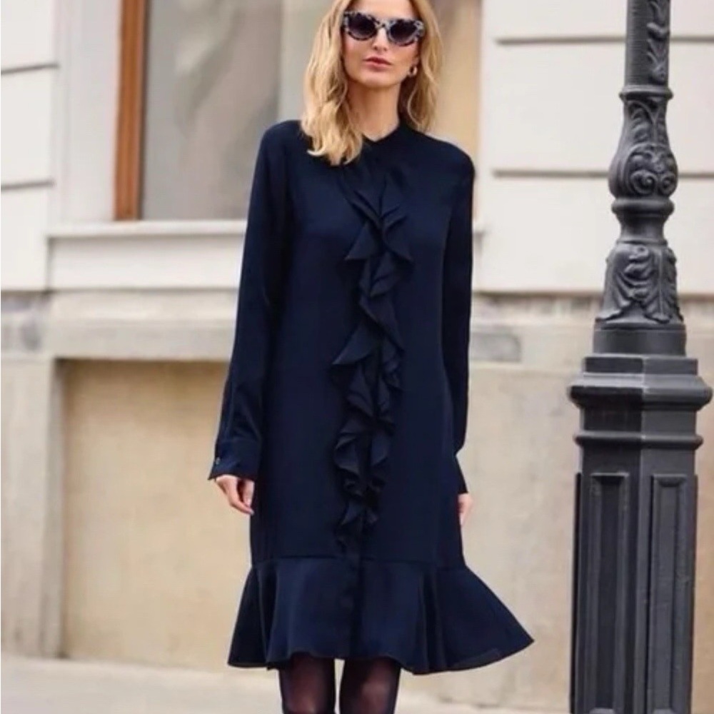 NWT Tory Burch Jane Dress in Navy Blue